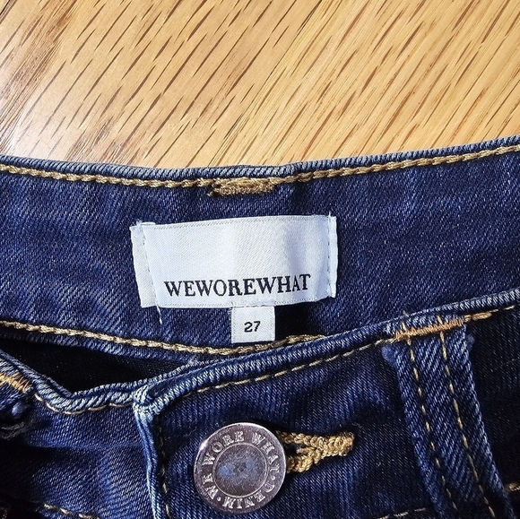 WeWoreWhat Size 27 Dark Wash Button Fly High Rise Danielle Jeans - Picture 5 of 6